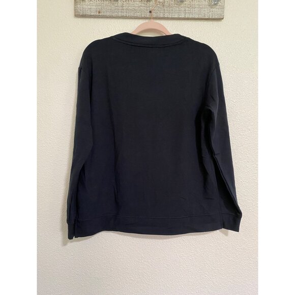 Orvis Women's V-Neck Dropped Shoulders Sweatshirt, Small, Black - Picture 11 of 11